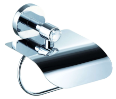 Sanibano Sahara, бумагодержатель с крышкой, цвет хром-кристаллы Swarovski crystal