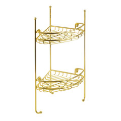 Решетка угловая ажурная, двойная L21xP21xH53 см., золото Migliore COMPLEMENTI