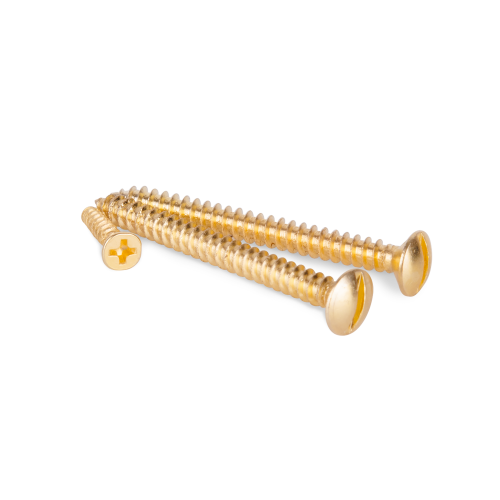 Винты для накладного выключателя 3шт. (золото) Ретро WL18-21-01