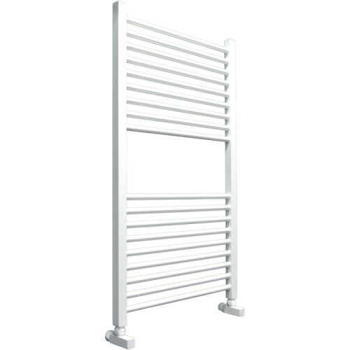 Полотенцесушитель Ника MODERN ЛМ-2 100/50 RAL9016 белый матовый с вентилями (комплект люкс)(-)