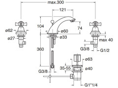 Смеситель для раковины CRISTINA CANOVA CN20151