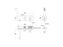 Смеситель для ванны CRISTINA PiC PM10813