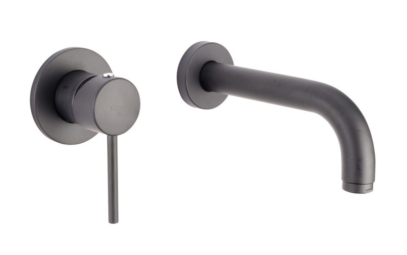 Emmevi Piper, встраиваемый в стену однорычажный смеситель для раковины, без донного клапана, цвет че