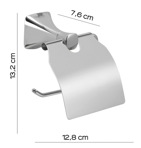 Gedy Cervino, бумагодержатель с крышкой, цвет хром