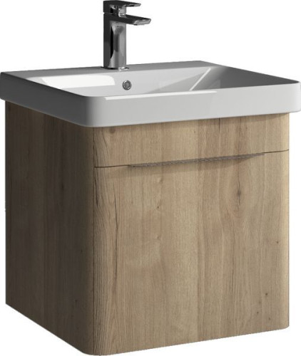 IBX ROUND, тумба под раковину 50 см, 1 ящик с ручкой хром, цвет галифакс