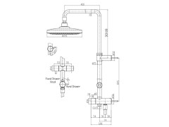 Душевая стойка  TOTO G SELECTION TBW01002R