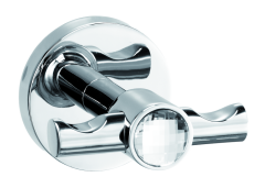 Sanibano Sahara, крючок двойной, цвет хром-кристаллы Swarovski crystal