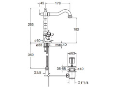 Смеситель для раковины CRISTINA CANOVA CN21751