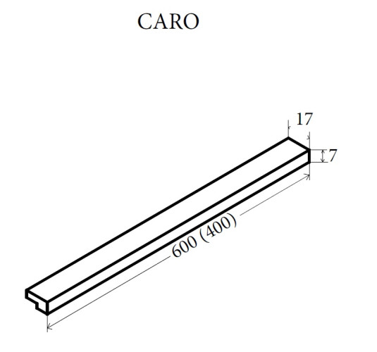 Ручки CARO бронза (комплект, 2шт)