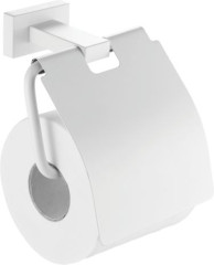 5009-F Держатель для туалетной бумаги с крышкой (БЕЛЫЙ) ViEiR  (40/1шт)