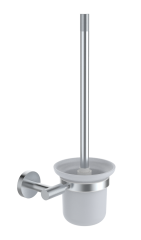 5513 Ершик настенный, стеклянный (ХРОМ) ViEiR  (12/1шт)