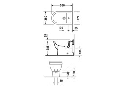 Биде напольное DURAVIT STARCK III 2230100000