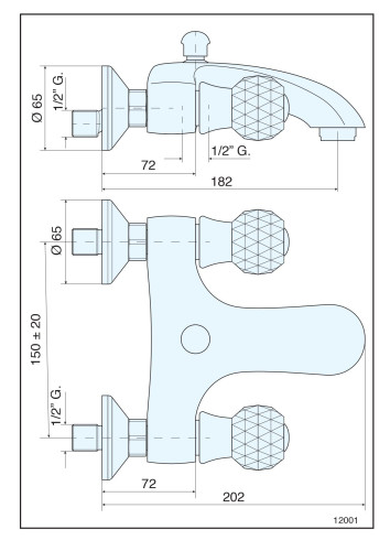 Смеситель Deco Cristall с ручным душем для ванной, цвет бронза