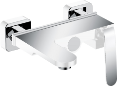 26031-F Смес. для ванны (белый,хром) GANZER  (6/1шт)