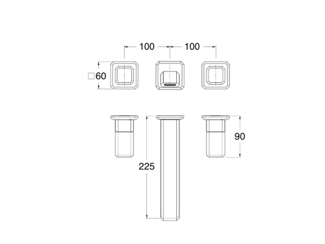 Смеситель для раковины CRISTINA ITALY IT94351