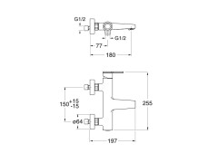Смеситель для ванны CRISTINA DIARIO DI10713