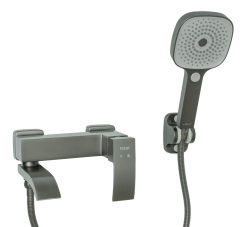 433531-G Смеситель од. для ванны кор. (ГРАФИТ) ViEiR (10/1шт)