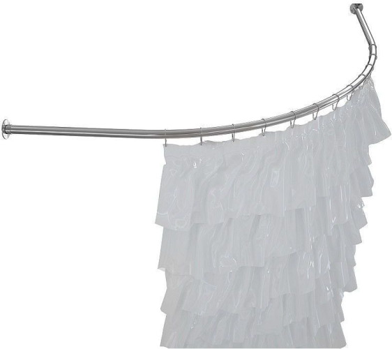 Карниз для ванны (штанга) Aquanet Palau полукруглый 140х140