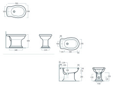 Биде напольное SIMAS LANTE LA 04