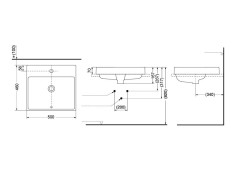 Раковина полувстраиваемая TOTO CONTEMPORARY LW1615CB
