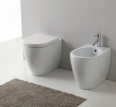 Neroceramica Round, унитаз подвесной 50,5х35,5 с сиденьем микролифт, цвет белый