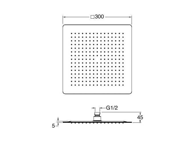 Верхний душ CRISTINA SANDWICH PD96324
