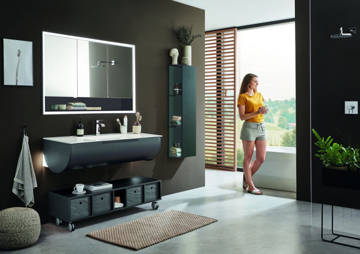 Комплект мебели Puris Rounds, 1220 мм, цвет серый космос матовый