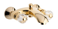 Смеситель Deco Cristall с ручным душем для ванной, цвет золото