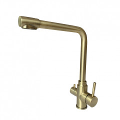 15026-D Смес. для кухни под фильт. выс. Г-обр. (НЕРЖ,БРОНЗА) ViEiR (10/1шт)