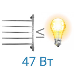 Полотенцесушитель Электрич. Energy I chrome G5 47W
