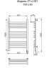 Полотенцесушитель Электрич. Ника TRAPEZIUM ЛТ (Г2) ВП 100/60 правый тэн
