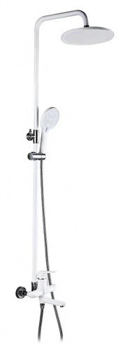 24061-F Душевой релинг (БЕЛЫЙ)  GANZER  (4/1шт)