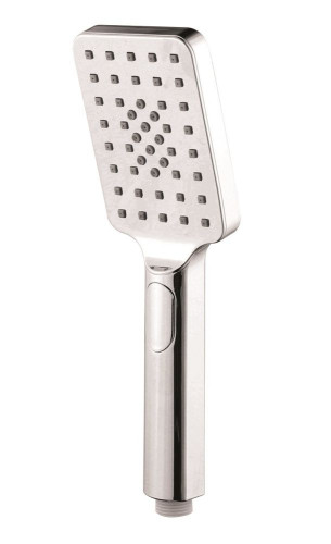 AQG, ручной душ антикальцевый NITE SQ 110х80мм, 2х режимный, цвет хром