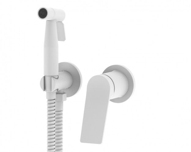 343553-F Комплект скрыт. монтажа для биде квадрат. (БЕЛЫЙ) ViEiR  (10/1шт)