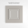 Сенсорный выключатель двухклавишный с подсветкой (дымчатый) W4522014