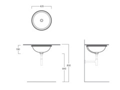Раковина встраиваемая SIMAS LAVABI S 54 bia