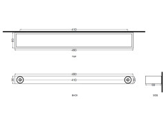 Полотенцедержатель CIELO ACCESSORIES ACPR45 BZ