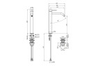 Смеситель для раковины высокий FIMA CARLO FRATTINI SPILLO UP F3031/HXSNS