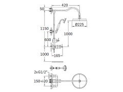 Смеситель для душа MAMOLI MADEMOISELLE 296700000021
