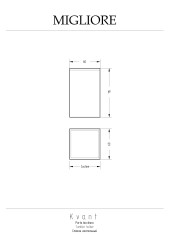 Стакан настольный, золото Migliore KVANT