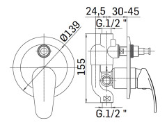 Смеситель для душа MAMOLI CESARE 293200000021