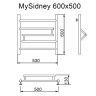 Полотенцесушитель MYFREA My Sidney 60/50(-)