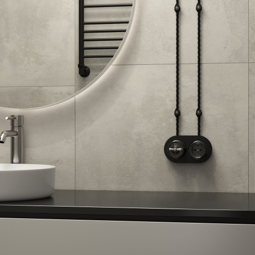 Ручка  выключателя 2 шт. (хром) Ретро WL18-20-01