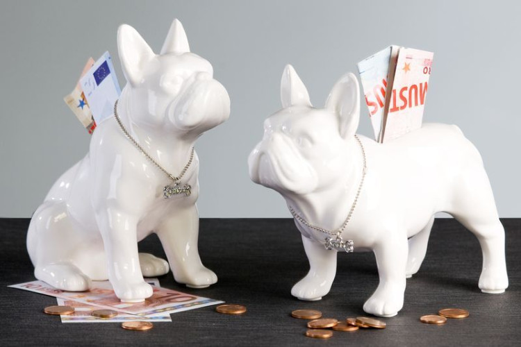 Casablanca, керамическая копилка "Бульдоги", цвет белый (продаются парой)