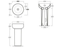 Раковина накладная SIMAS BALLOON BA 01