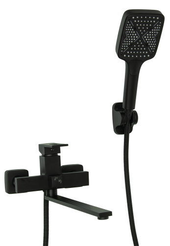 193541-C Смеситель од. для ванны дл. (ЧЕРНЫЙ) ViEiR (10/1шт)