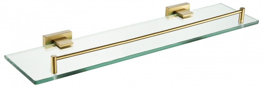 5021-S Полка стеклянная 1-ярусная  (Мат. Золото) ViEiR  (10/1шт)