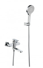 06132 Смеситель од. для ванны кор. (ХРОМ) GANZER (8/1шт)