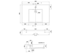 Раковина накладная/ подвесная Scarabeo TEOREMA 2.0 PLUS 5151/41