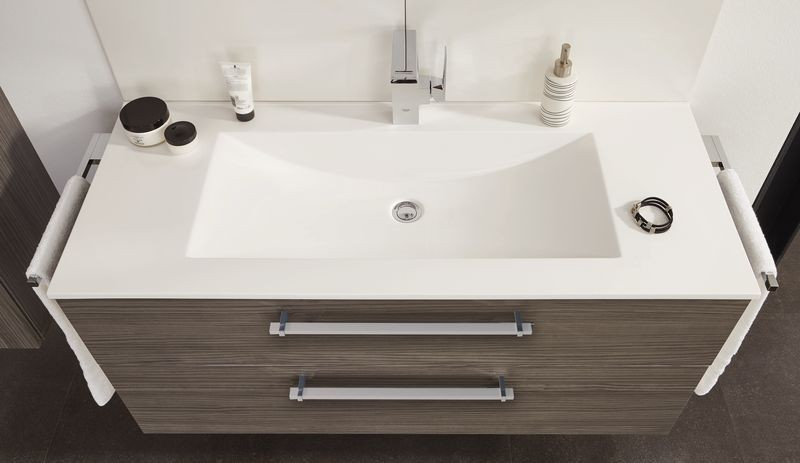 Puris Cool line, раковина из минерального литья 1200 мм, цвет белый